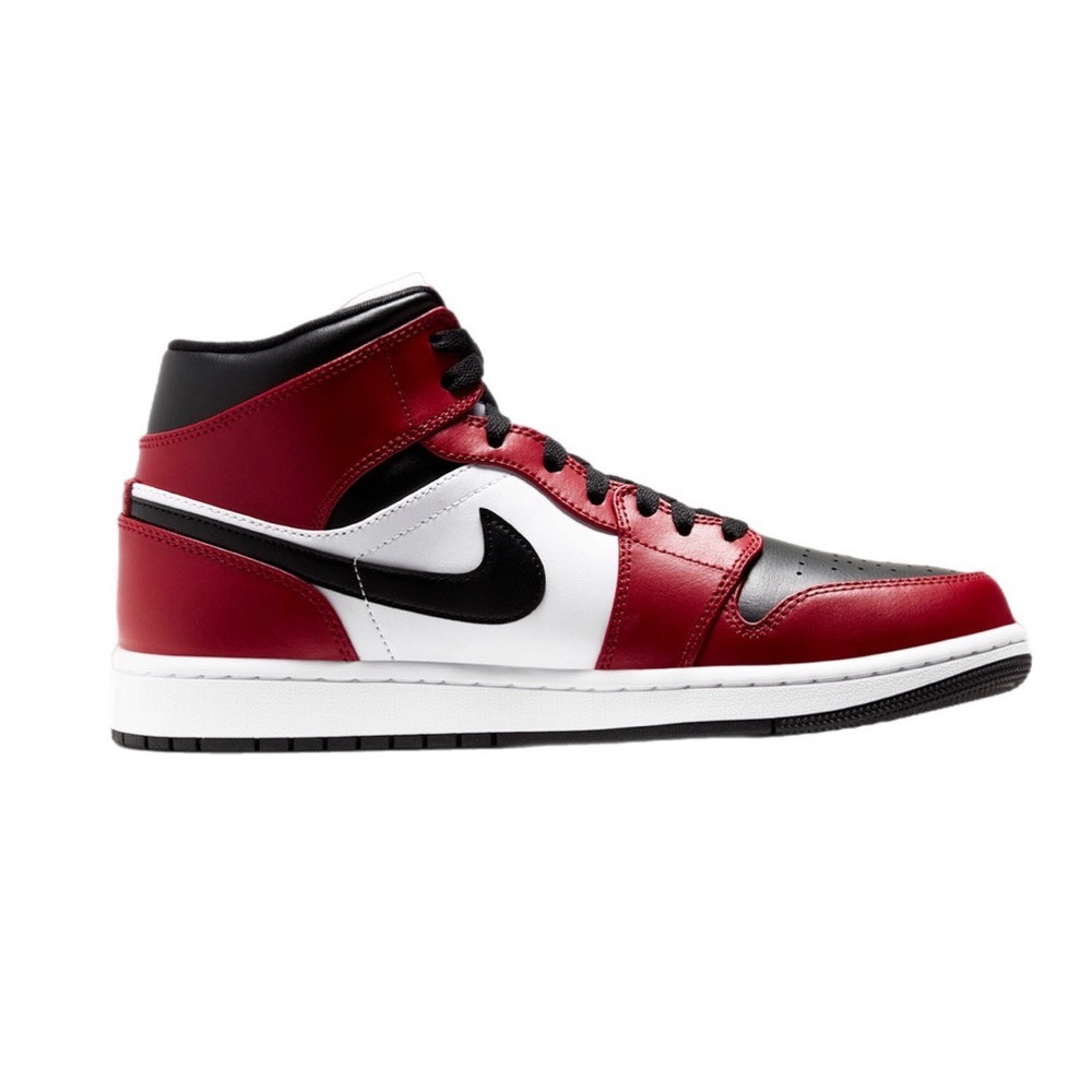Men’s 9 Nike Air Jordan 1 Chicago Black Mid-Top Sneakers Shoes Streetwear